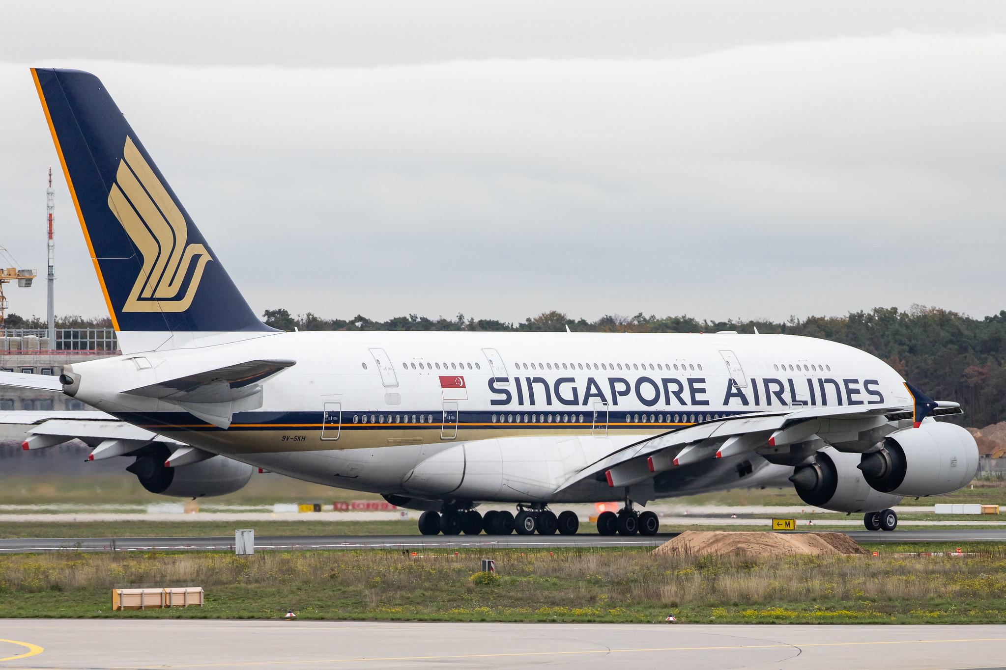 Frankfurt Airport: Singapore Airlines (SQ / SIA) |  Airbus A380-841 A388 | 9V-SKH | MSN 021