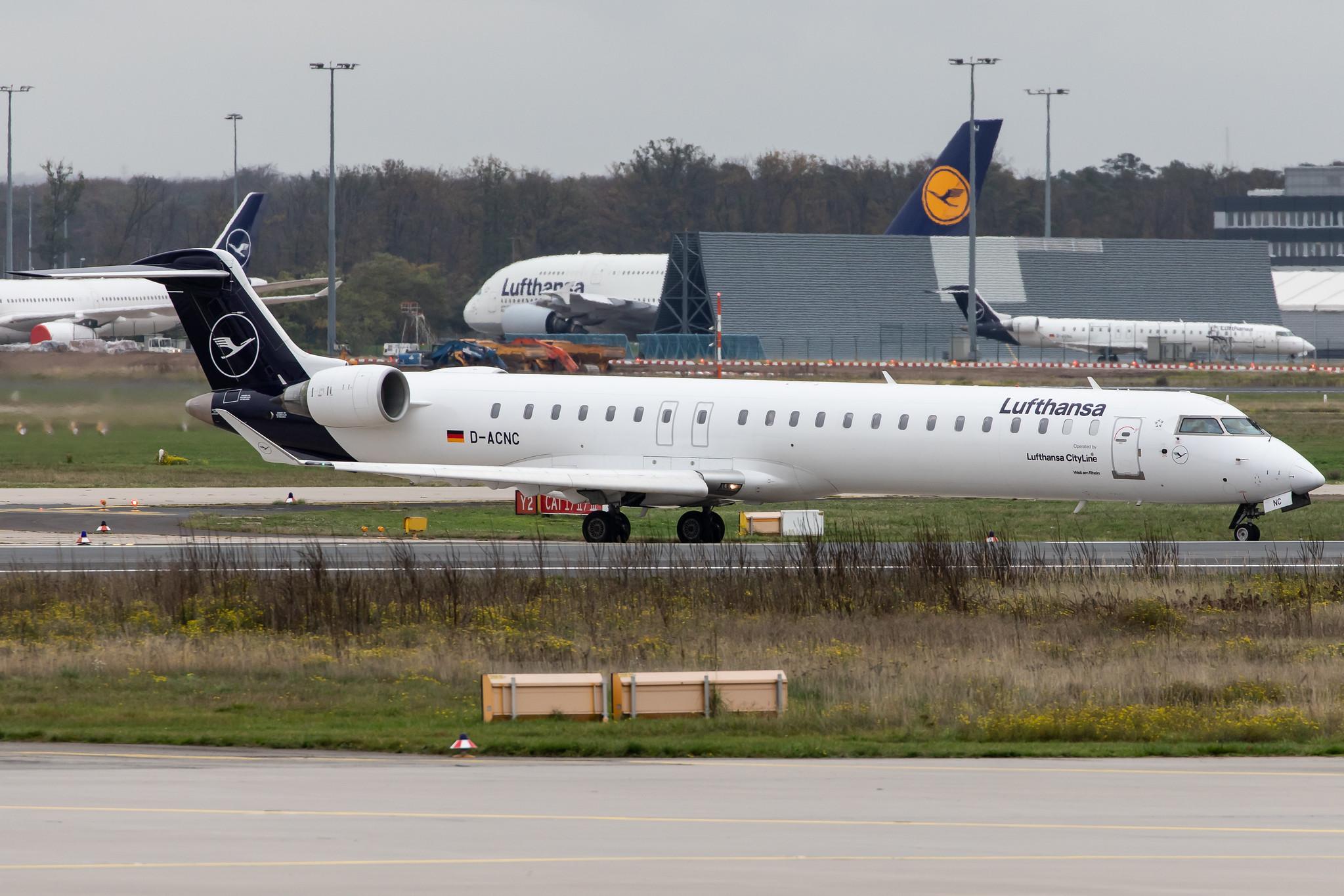 Frankfurt Airport: Lufthansa (LH / DLH) | Operator: Lufthansa CityLine |  Bombardier CRJ-900LR CRJ9 | D-ACNC | MSN 15236