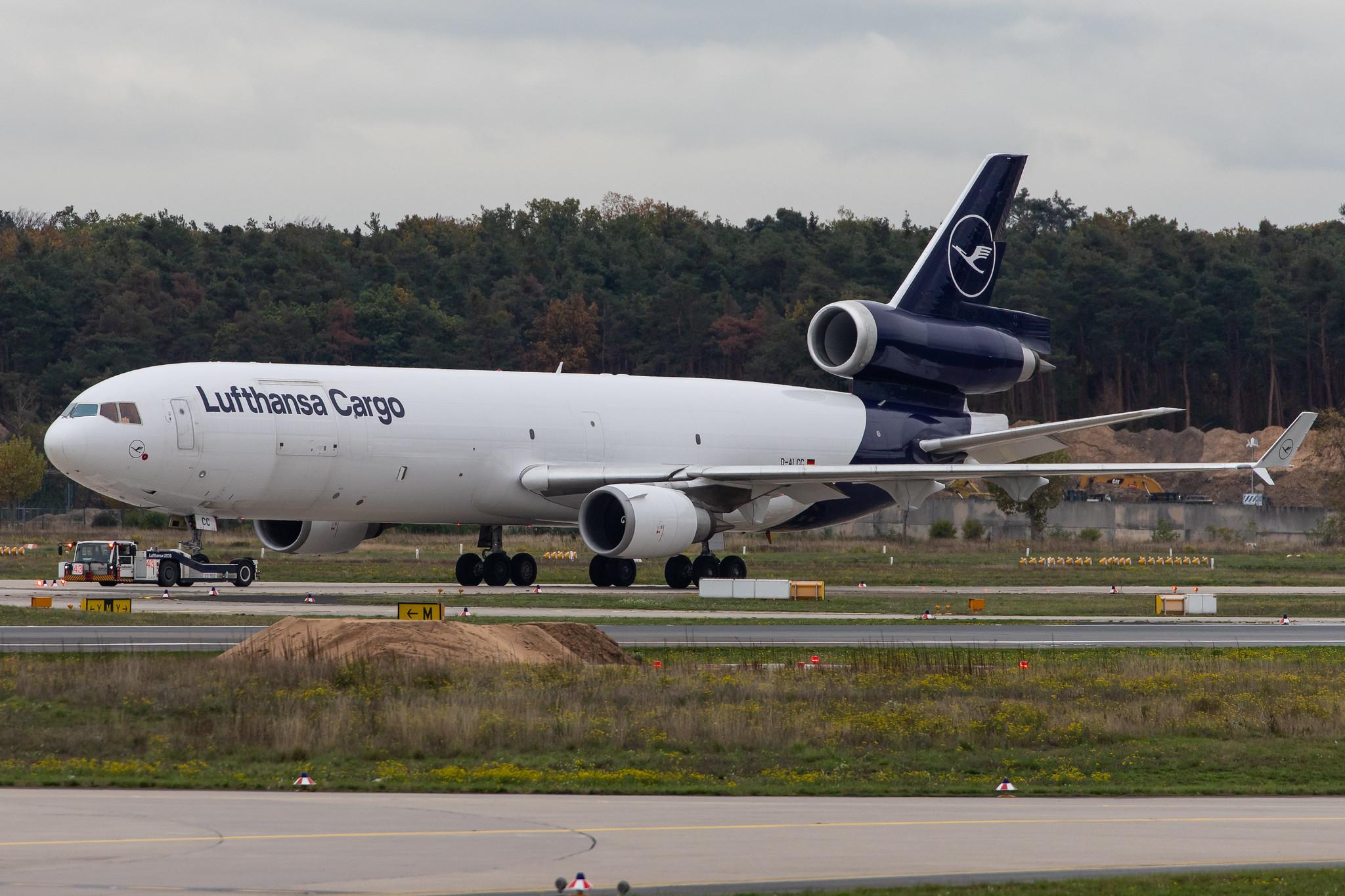 Frankfurt Airport: Lufthansa Cargo (/ GEC) |  McDonnell Douglas MD-11F MD11 | D-ALCC | MSN 48783