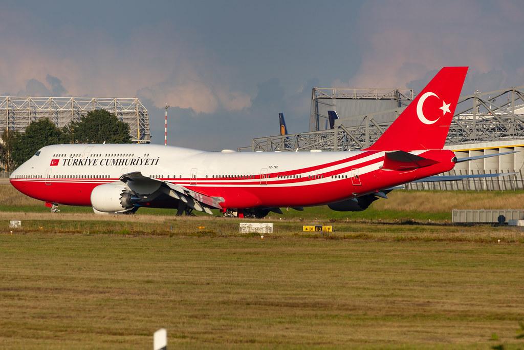 Hamburg Airport: Turkey Government (/ TRK) | Operator: Turkuaz Airlines |  Boeing 747-8ZV(BBJ) B748 | TC-TRK | MSN 42096