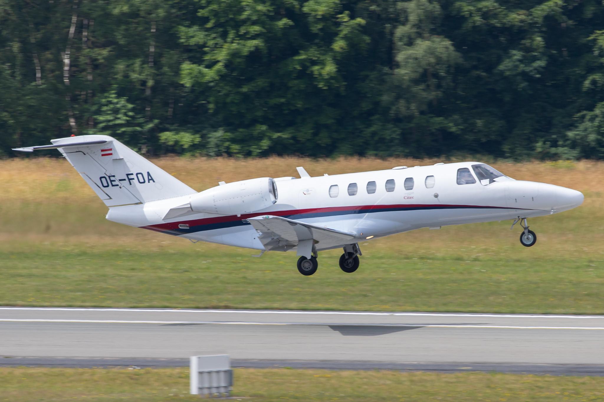Hamburg Airport: Avcon Jet (/ AOJ) |  Cessna 525A CitationJet CJ2+ C25A | OE-FOA | MSN 525A-0354