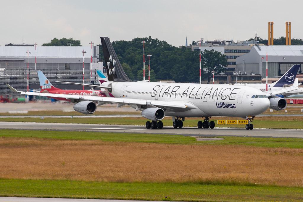 Hamburg Airport: Lufthansa (LH / DLH) |  Livery: Star Alliance Livery |  Airbus A340-313 A343 | D-AIGN | MSN 0213