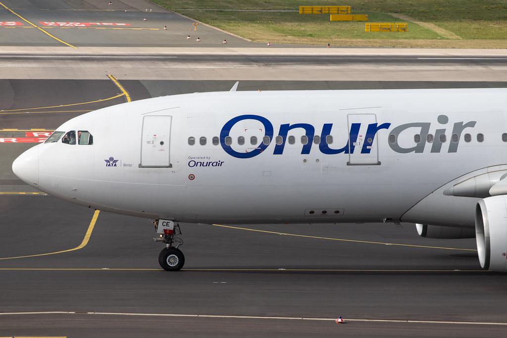 Düsseldorf Airport: Onur Air (8Q / OHY) |  Airbus A330-223 A332 | TC-OCE | MSN 0353