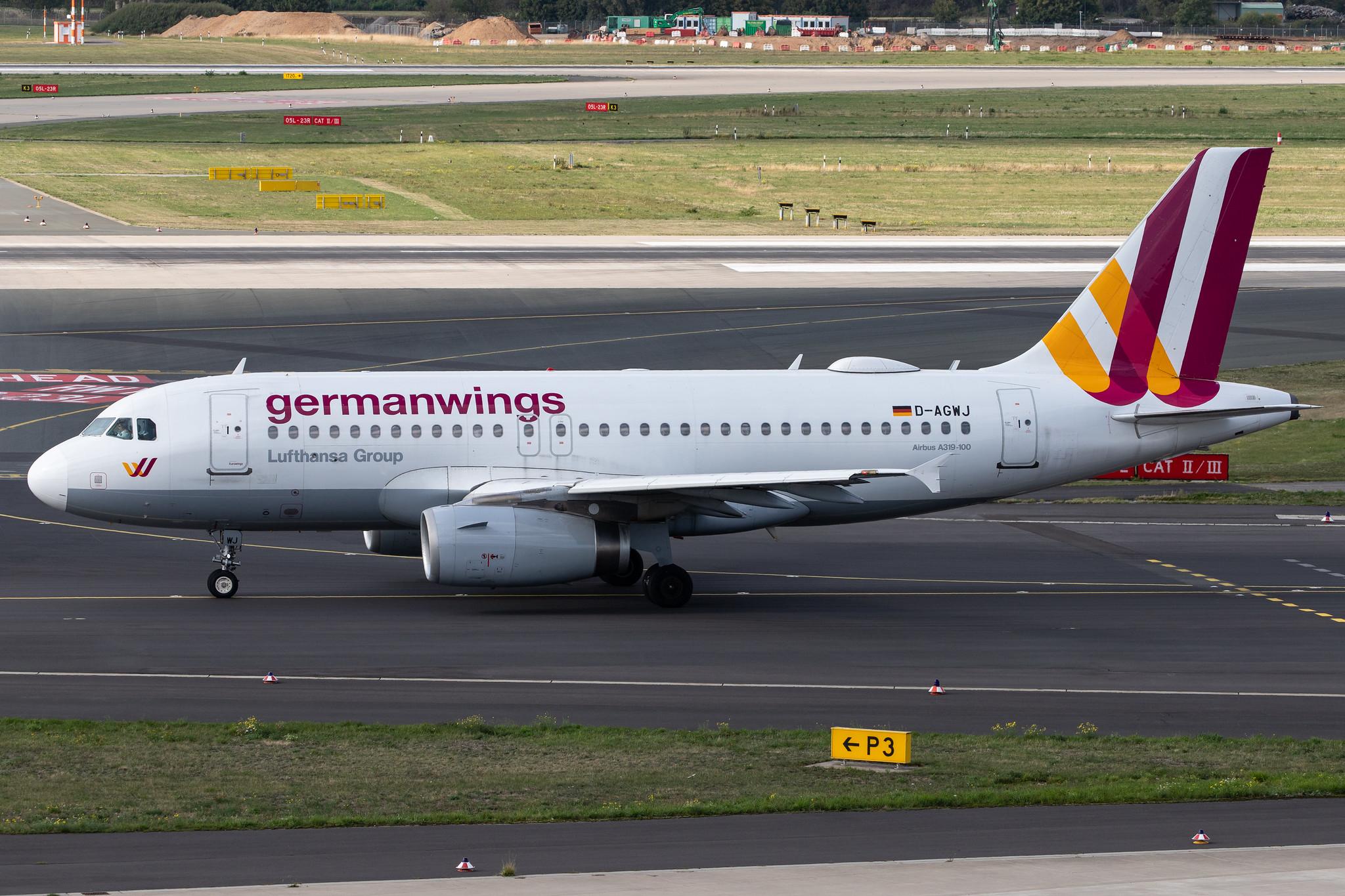 Düsseldorf Airport: Eurowings (EW / EWG) |  Airbus A319-132 A319 | D-AGWJ | MSN 3375