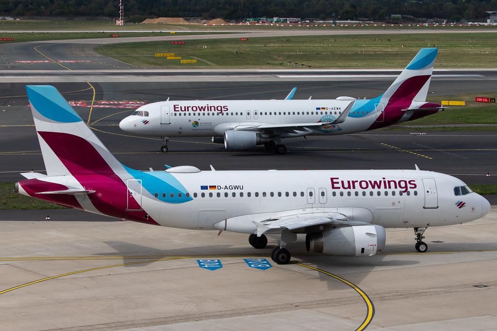 Düsseldorf Airport: Eurowings (EW / EWG) |  Airbus A319-132 A319 | D-AGWU | MSN 5457