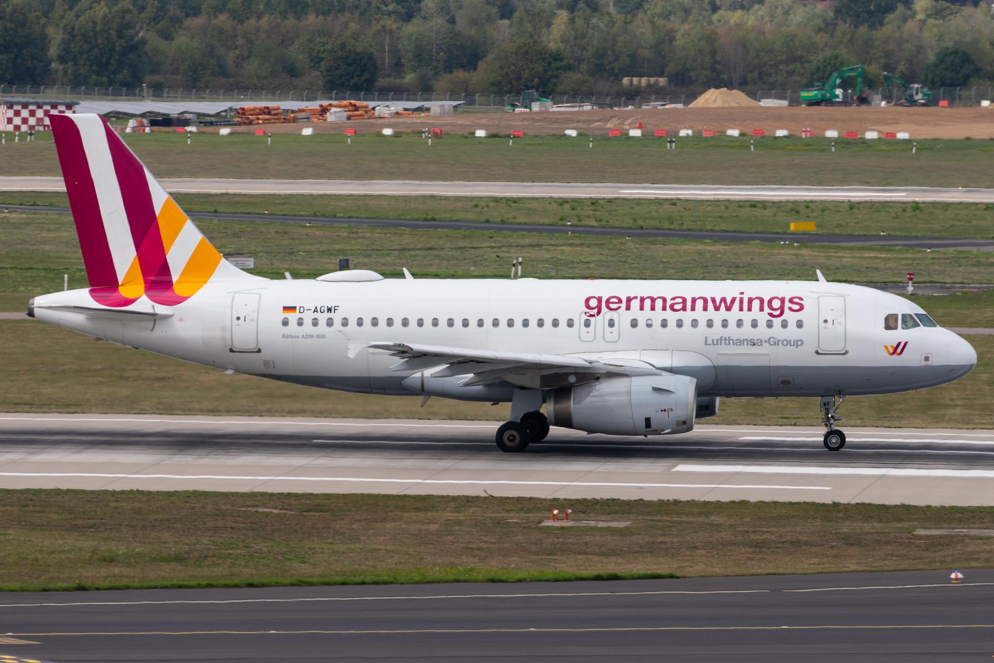 Düsseldorf Airport: Eurowings (EW / EWG) |  Airbus A319-132 A319 | D-AGWF | MSN 3172