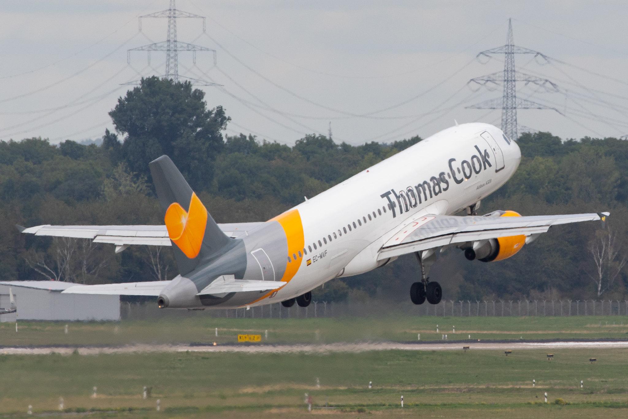Düsseldorf Airport: Thomas Cook Airlines (MT / TCX) | Operator: Thomas Cook Airlines Balearics |  Airbus A320-212 A320 | EC-MVF | MSN 1381