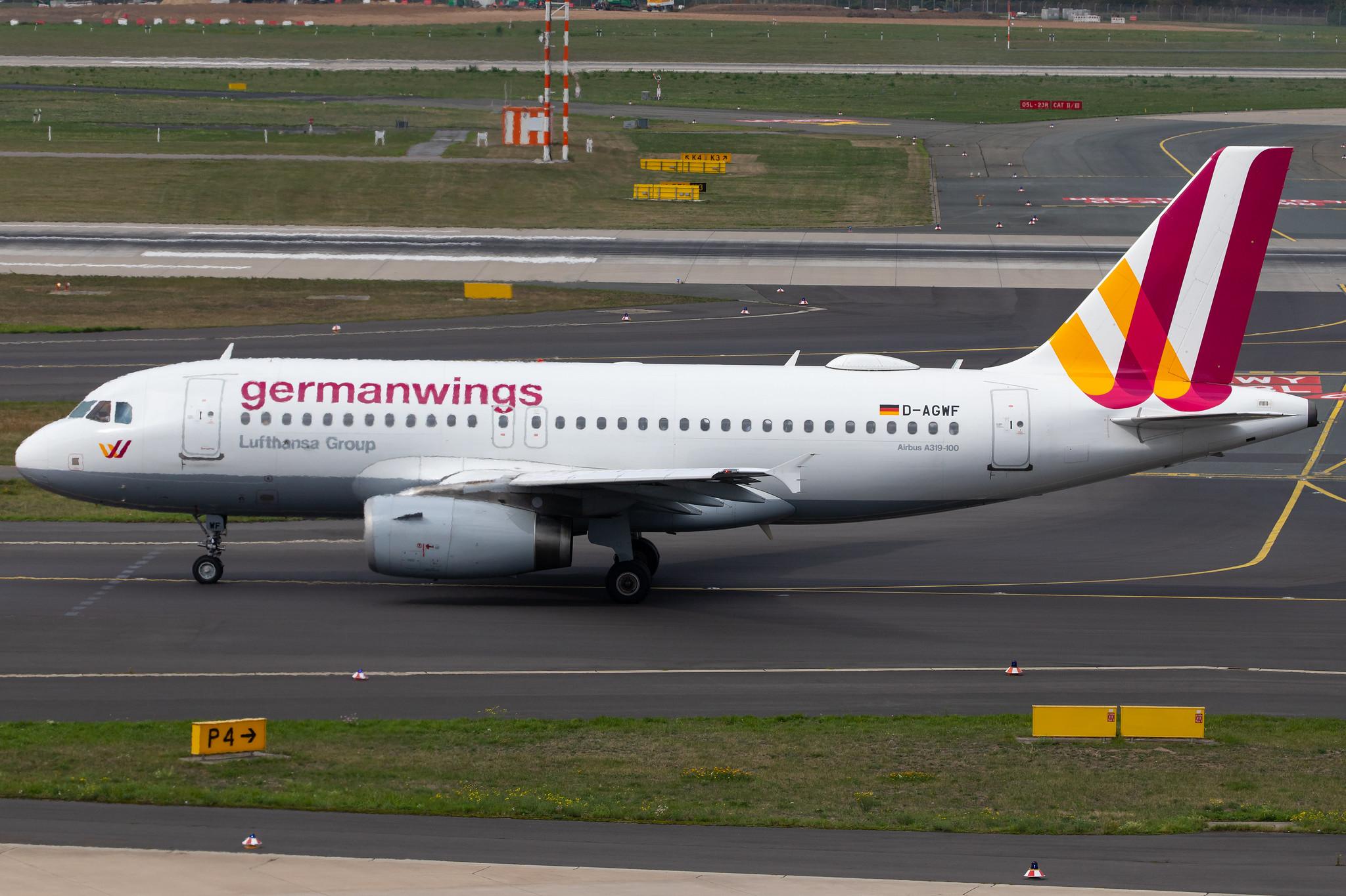 Düsseldorf Airport: Eurowings (EW / EWG) |  Airbus A319-132 A319 | D-AGWF | MSN 3172