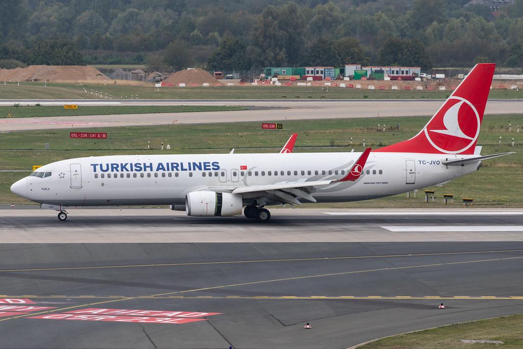 Düsseldorf Airport: Turkish Airlines (TK / THY) |  Boeing 737-8F2 B738 | TC-JVO | MSN 60031