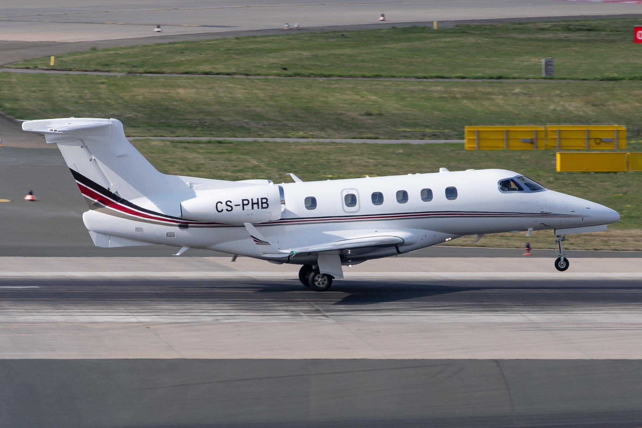 Düsseldorf Airport: Netjets Europe (/ NJE) | Operator: NetJets |  Embraer Phenom 300 E55P | CS-PHB | MSN 50500209