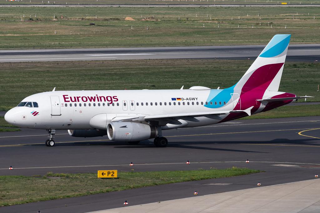 Düsseldorf Airport: Eurowings (EW / EWG) |  Airbus A319-132 A319 | D-AGWY | MSN 5941