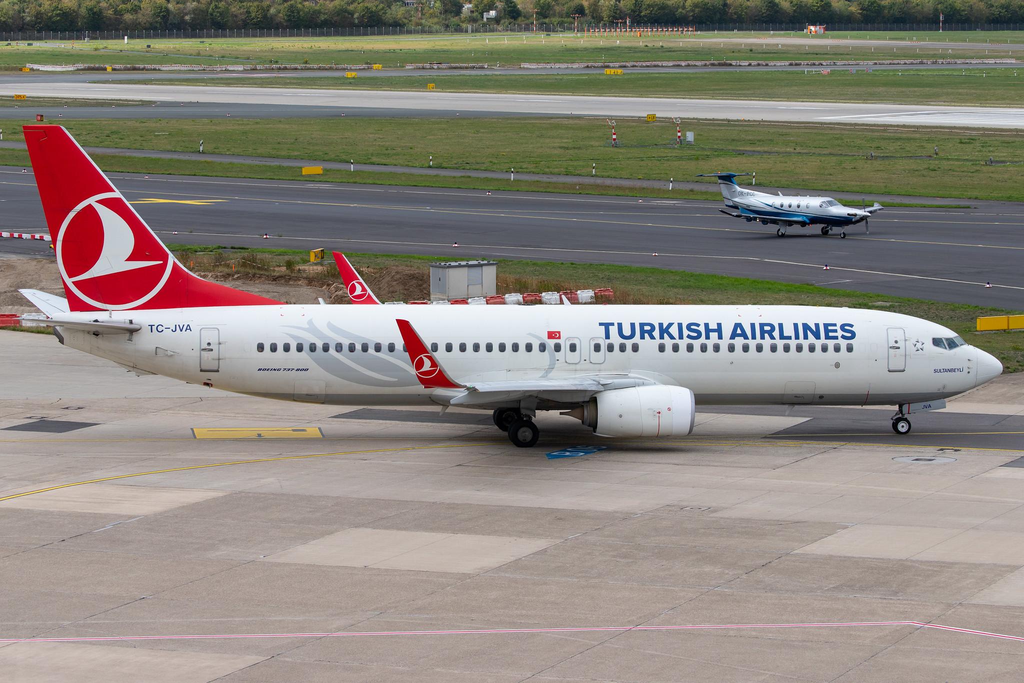 Düsseldorf Airport: Turkish Airlines (TK / THY) |  Boeing 737-8F2 B738 | TC-JVA | MSN 40988