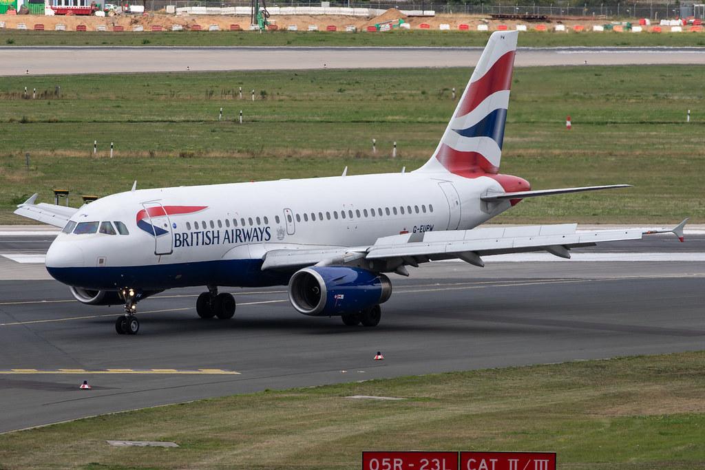 Düsseldorf Airport: British Airways (BA / BAW) |  Airbus A319-131 A319 | G-EUPW | MSN 1440