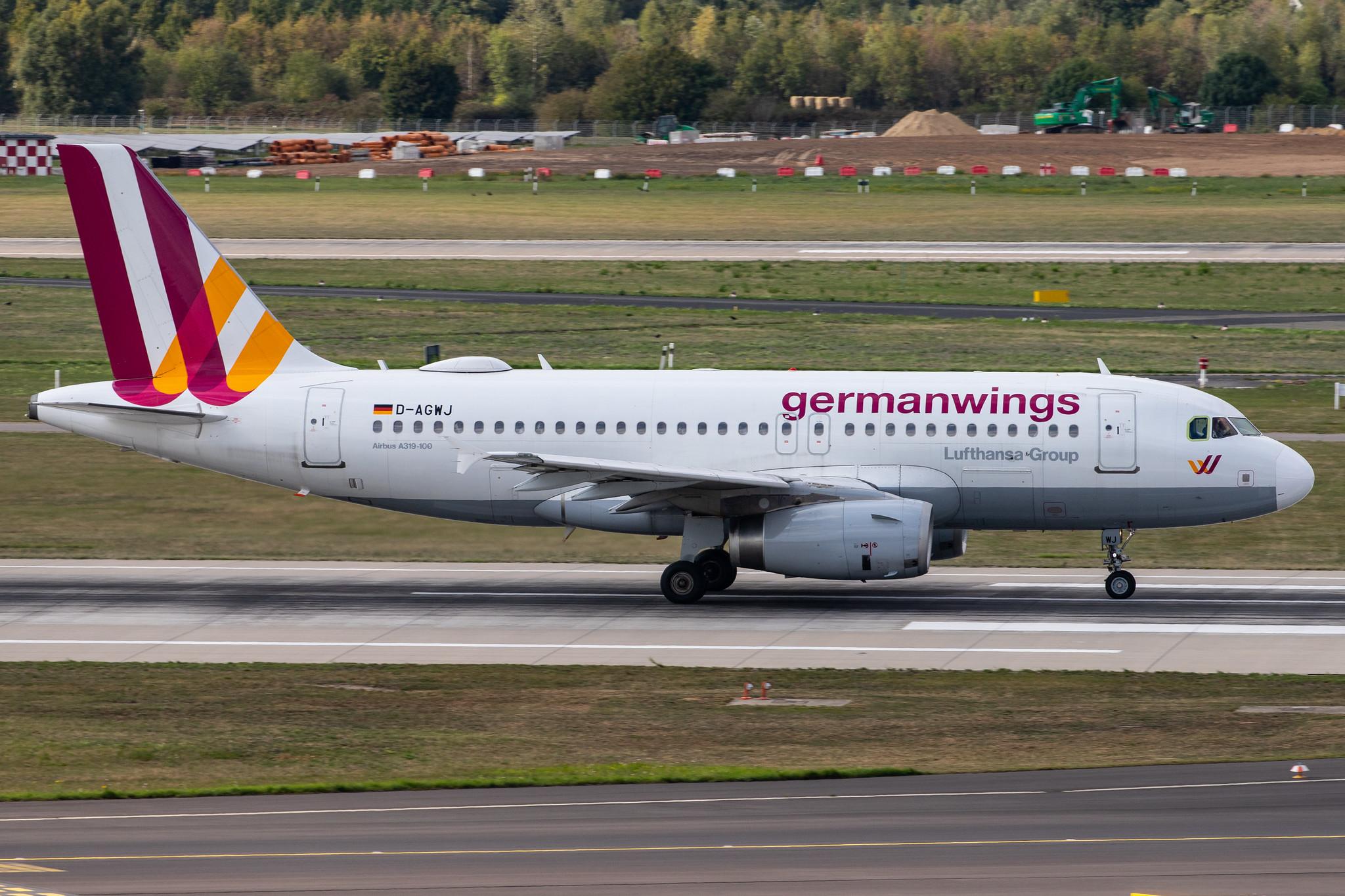 Düsseldorf Airport: Eurowings (EW / EWG) |  Airbus A319-132 A319 | D-AGWJ | MSN 3375