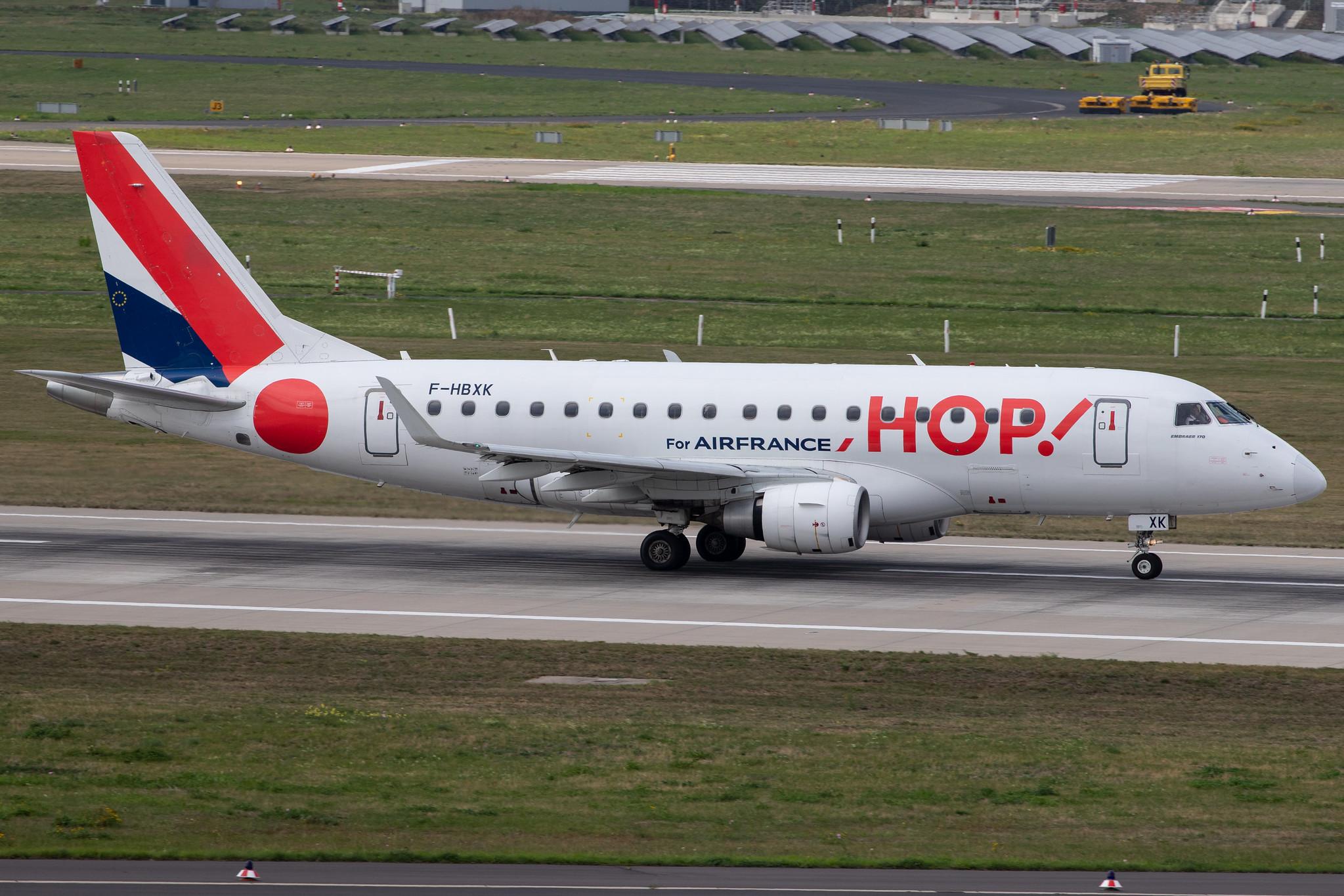 Düsseldorf Airport: Air France (AF / AFR) | Operator: Air France Hop |  Embraer E170LR E170 | F-HBXK | MSN 17000008