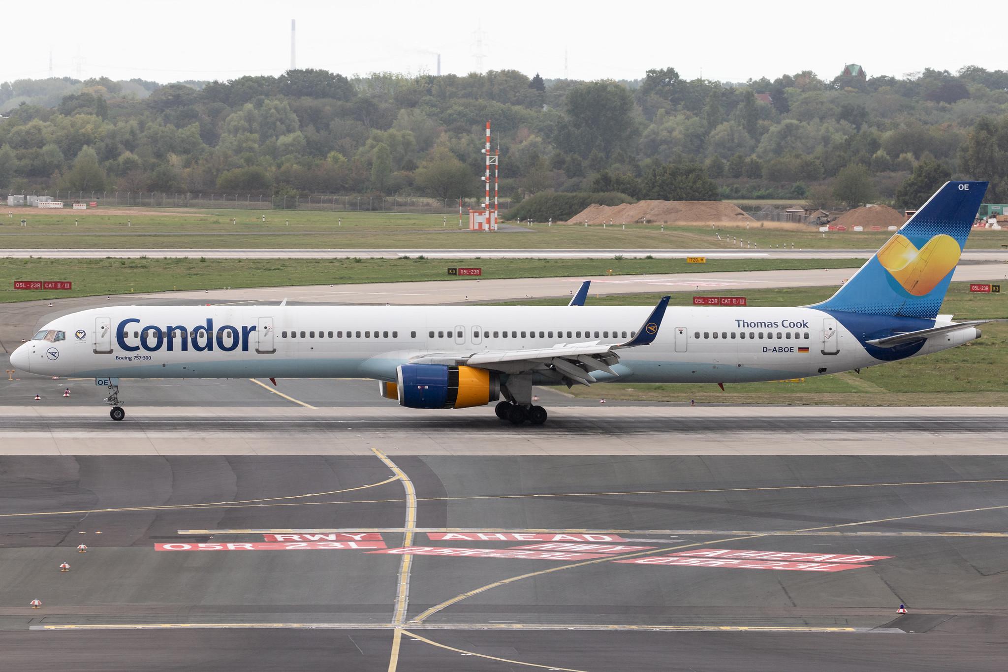 Düsseldorf Airport: Condor (DE / CFG) |  Boeing 757-330 B753 | D-ABOE | MSN 29012