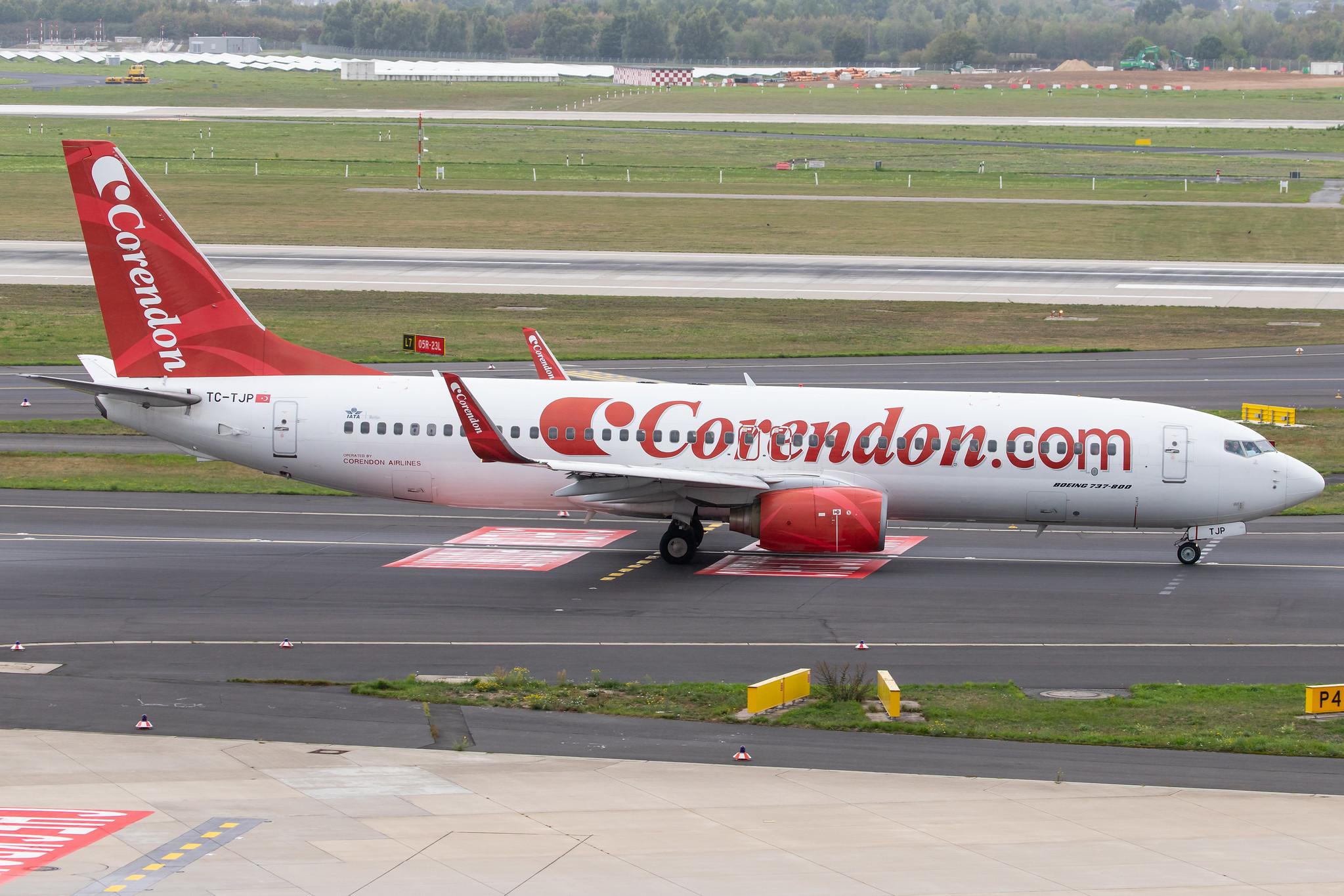 Düsseldorf Airport: Corendon Air (XC / CAI) | Operator: Corendon Airlines |  Boeing 737-8BK B738 | TC-TJP | MSN 33022