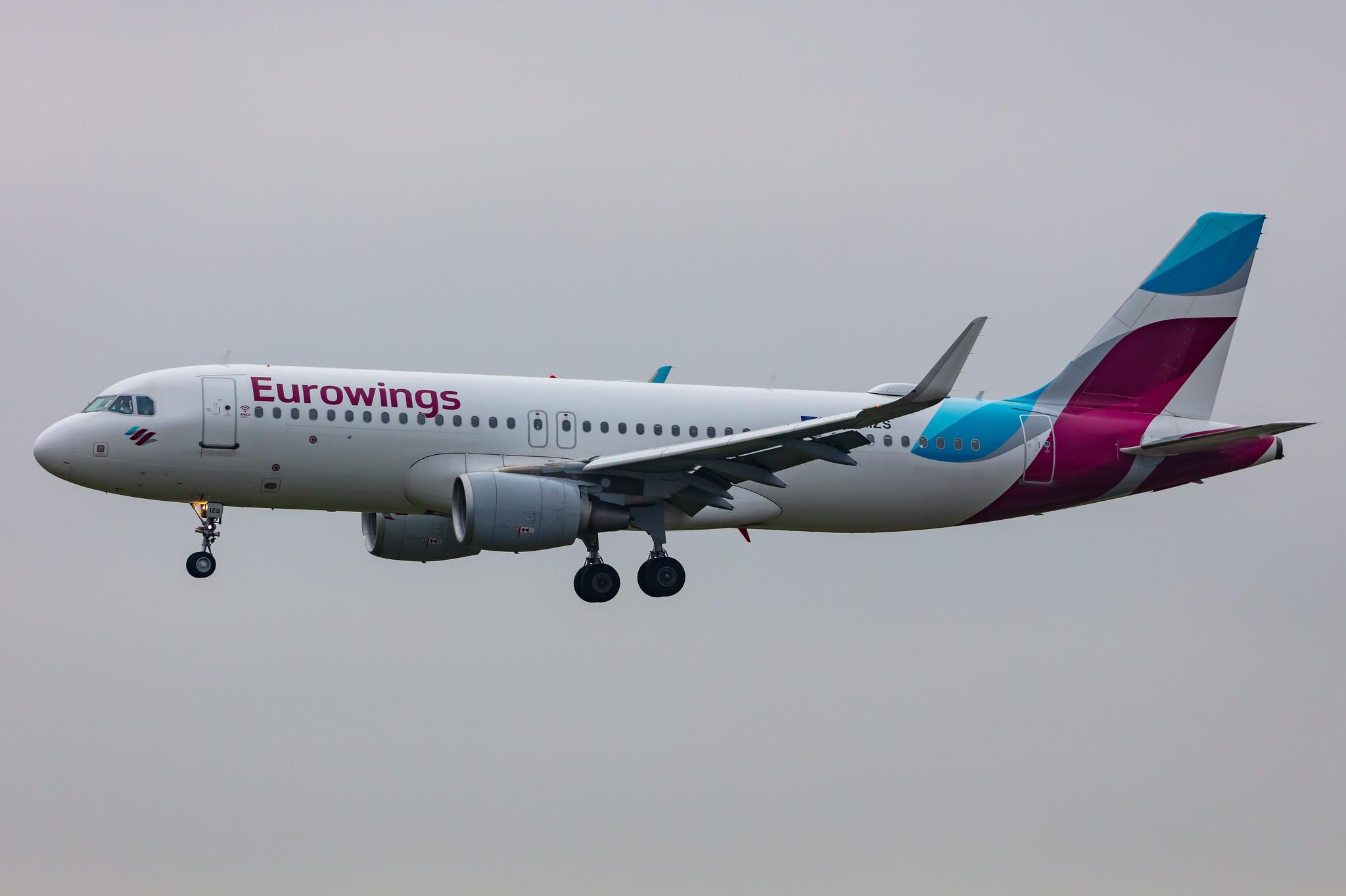 Hamburg Airport: Eurowings (EW / EWG) |  Airbus A320-214 A320 | D-AIZS | MSN 5557