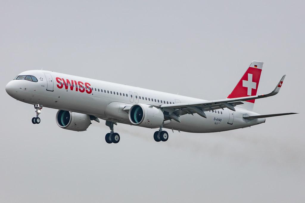 Hamburg Airport: Swiss (LX / SWR) |  Airbus A321-271NX A21N | D-AYAO | MSN 9417 (HB-JPA)