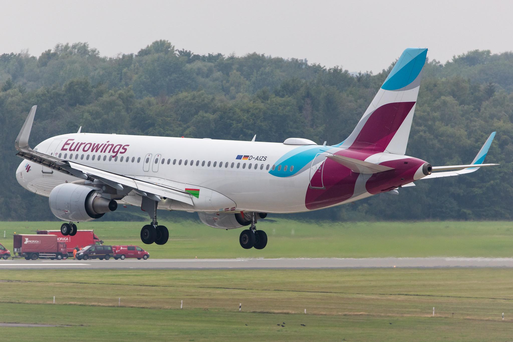 Hamburg Airport: Eurowings (EW / EWG) |  Airbus A320-214 A320 | D-AIZS | MSN 5557