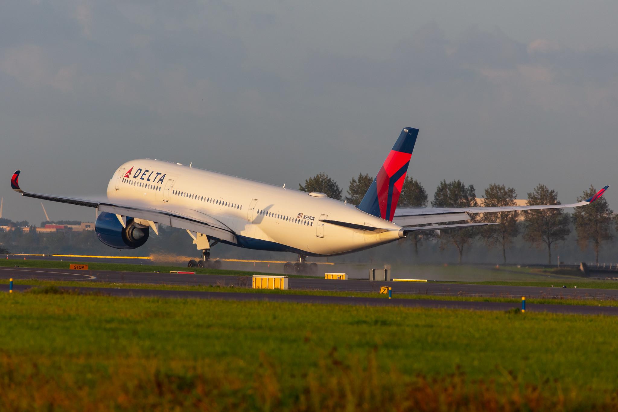 Amsterdam Airport Schiphol: Delta Air Lines (DL / DAL) |  Airbus A350-941 A359 | N509DN | MSN 199