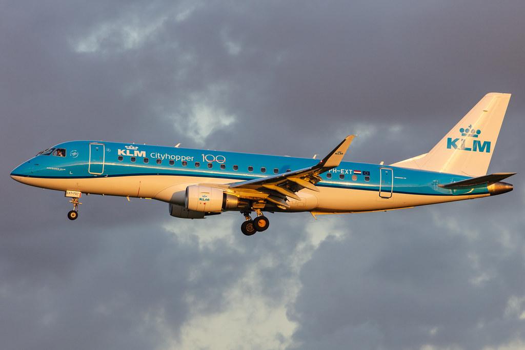 Amsterdam Airport Schiphol: KLM (KL / KLM) | Operator: KLM Cityhopper |  Embraer E175STD E75L | PH-EXT | MSN 17000707