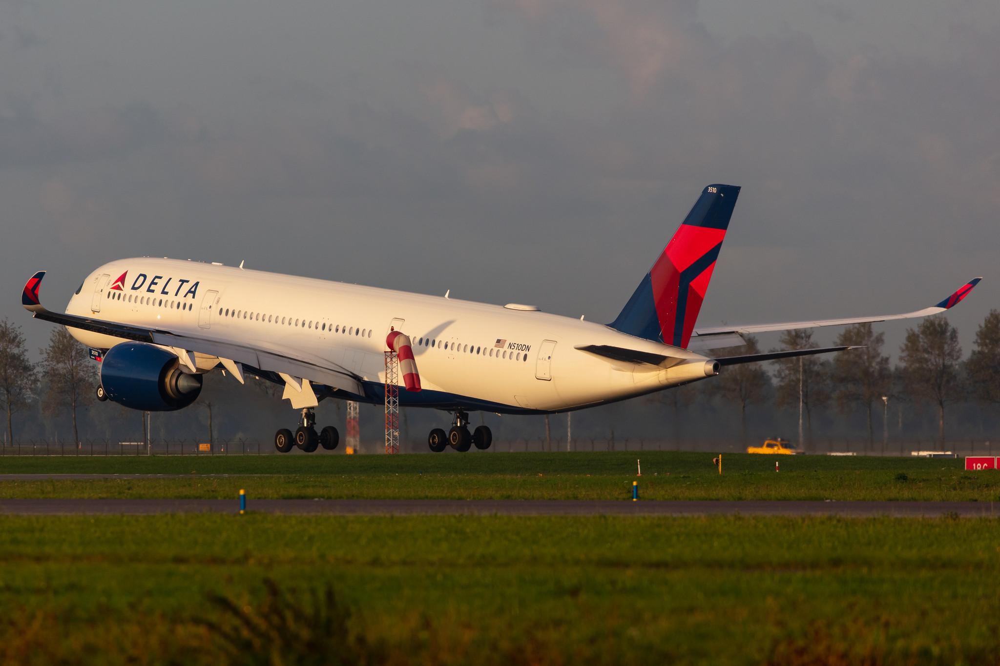 Amsterdam Airport Schiphol: Delta Air Lines (DL / DAL) |  Airbus A350-941 A359 | N510DN | MSN 204