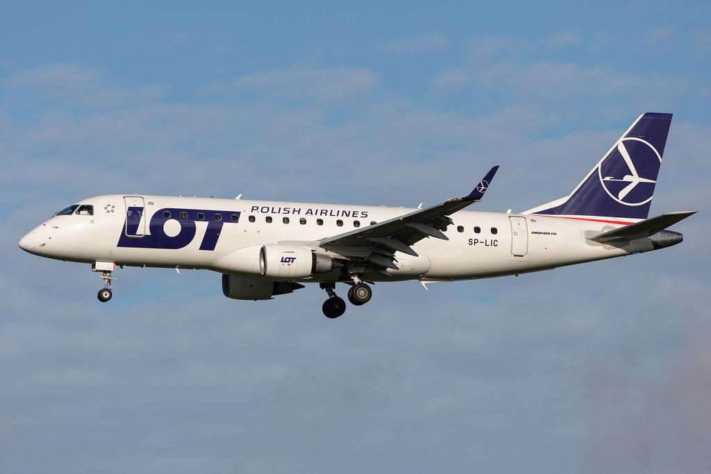Amsterdam Airport Schiphol: LOT (LO / LOT) |  Embraer E175STD E75S | SP-LIC | MSN 17000134