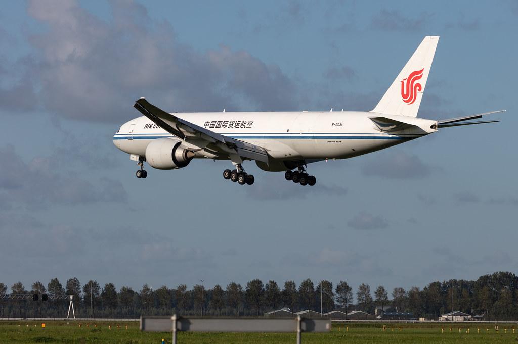 Amsterdam Airport Schiphol: Air China Cargo (/ CAO) |  Boeing 777-FFT B77L | B-2091 | MSN 44682