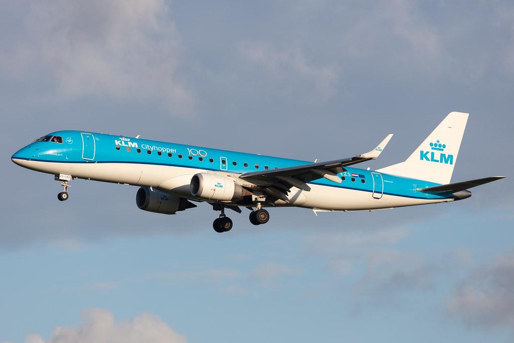 Amsterdam Airport Schiphol: KLM (KL / KLM) | Operator: KLM Cityhopper |  Embraer E190STD E190 | PH-EZS | MSN 19000380