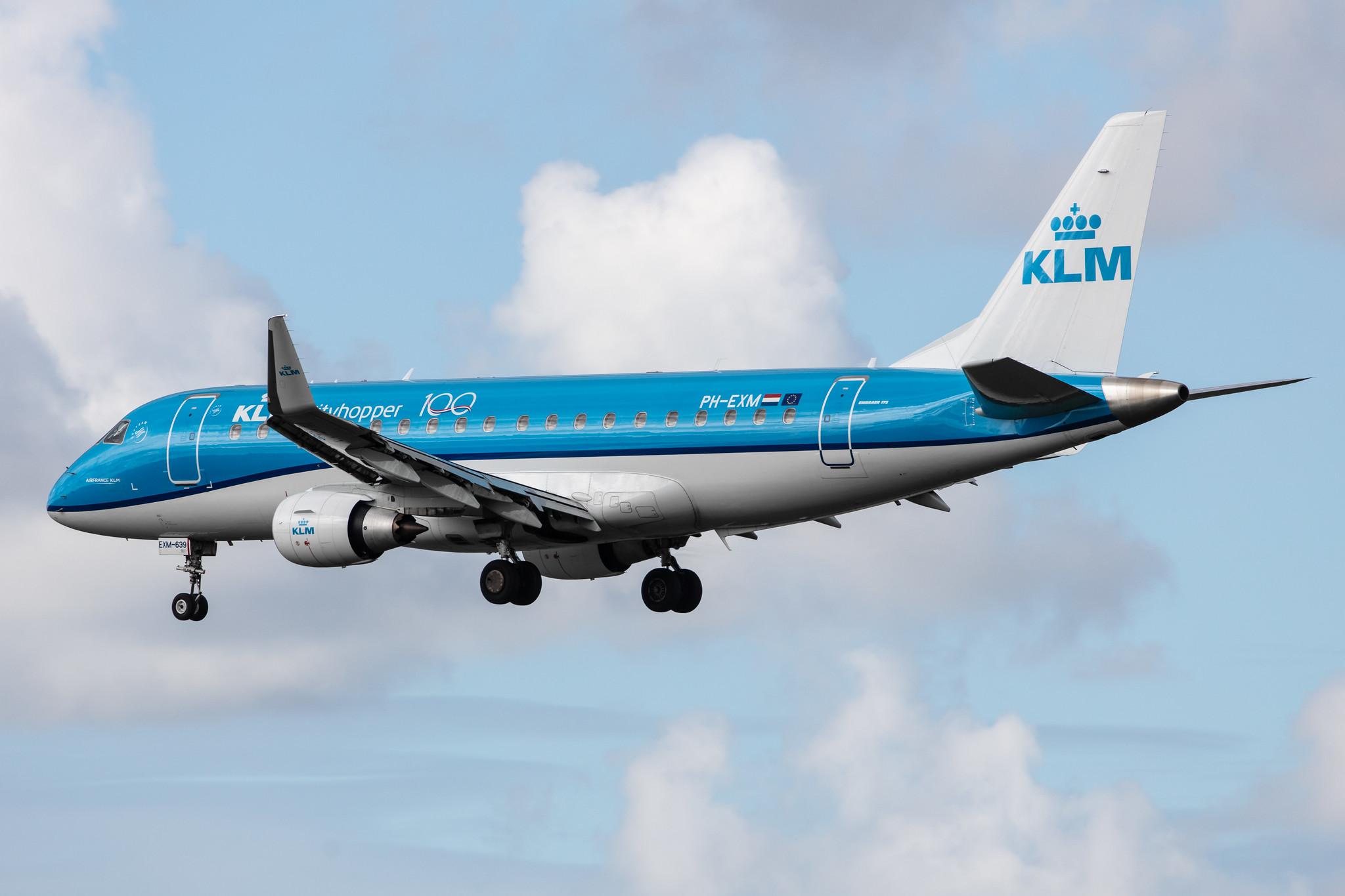 Amsterdam Airport Schiphol: KLM (KL / KLM) | Operator: KLM Cityhopper |  Embraer E175STD E75L | PH-EXM | MSN 17000639