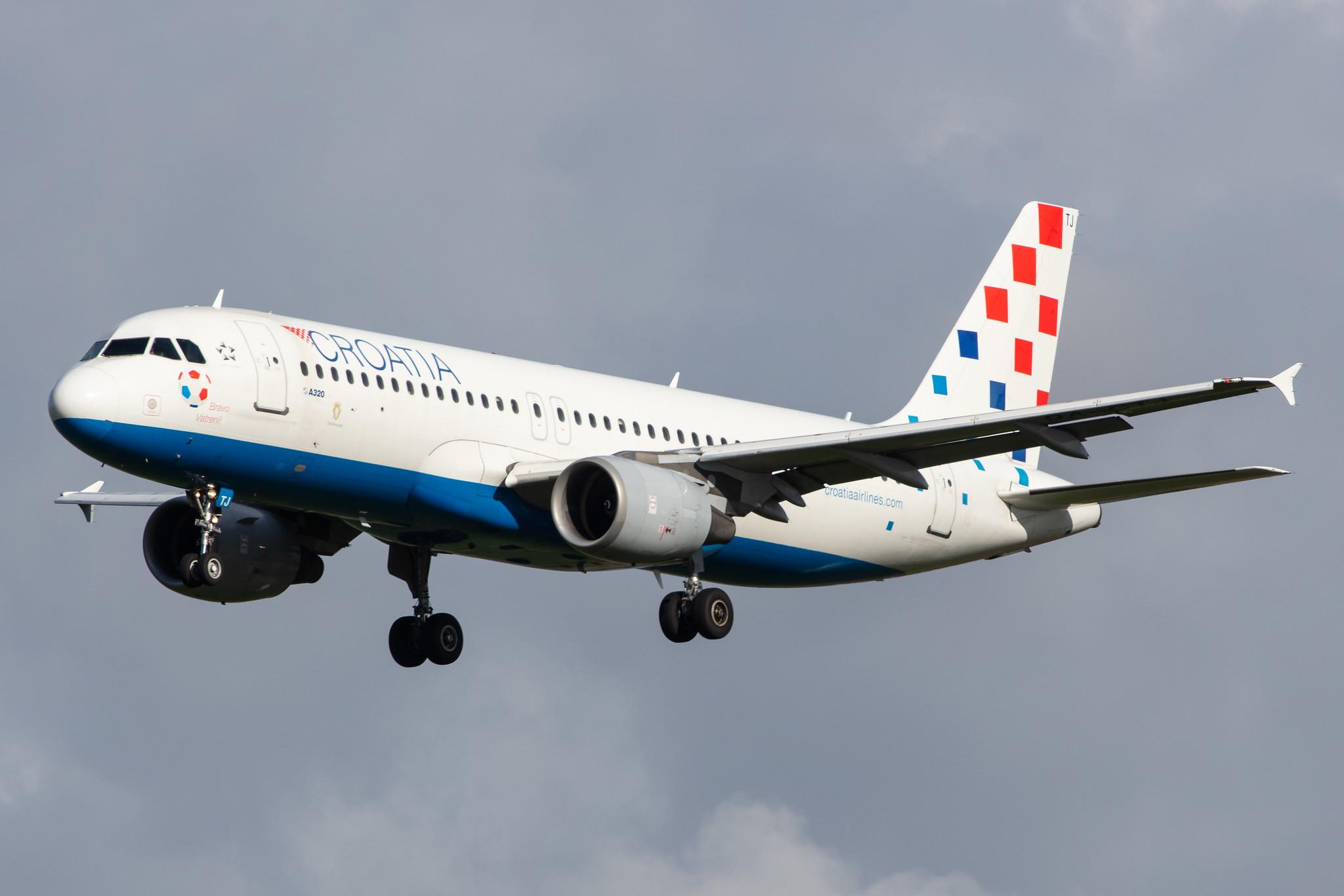 Amsterdam Airport Schiphol: Croatia Airlines (OU / CTN) |  Airbus A320-214 A320 | 9A-CTJ | MSN 1009