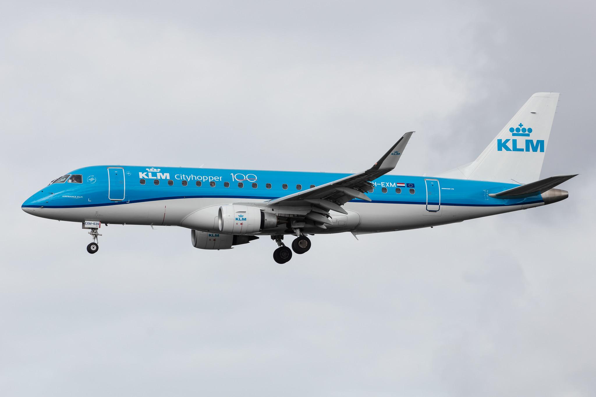 Amsterdam Airport Schiphol: KLM (KL / KLM) | Operator: KLM Cityhopper |  Embraer E175STD E75L | PH-EXM | MSN 17000639