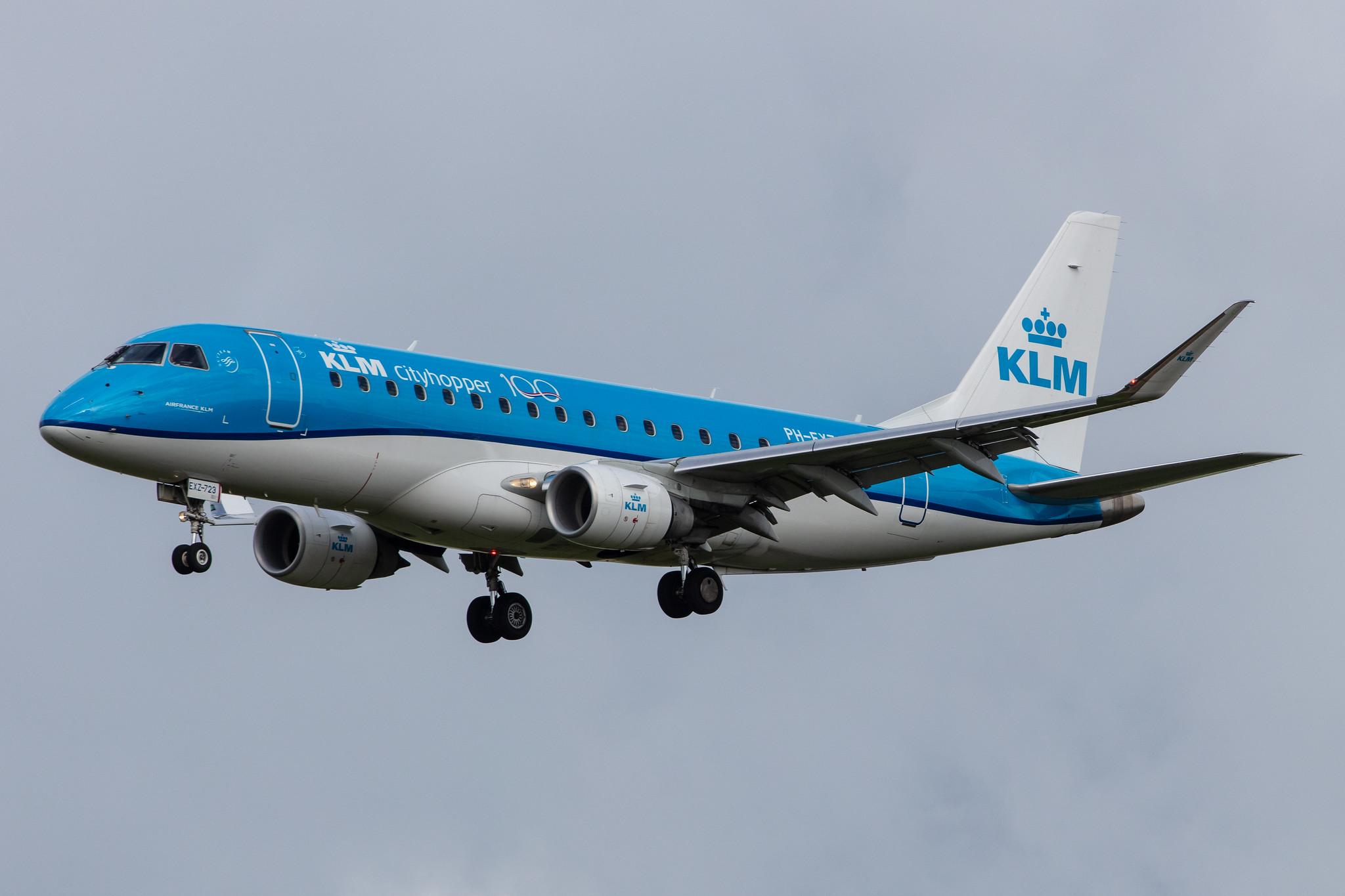 Amsterdam Airport Schiphol: KLM (KL / KLM) | Operator: KLM Cityhopper |  Embraer E175STD E75L | PH-EXZ | MSN 17000723
