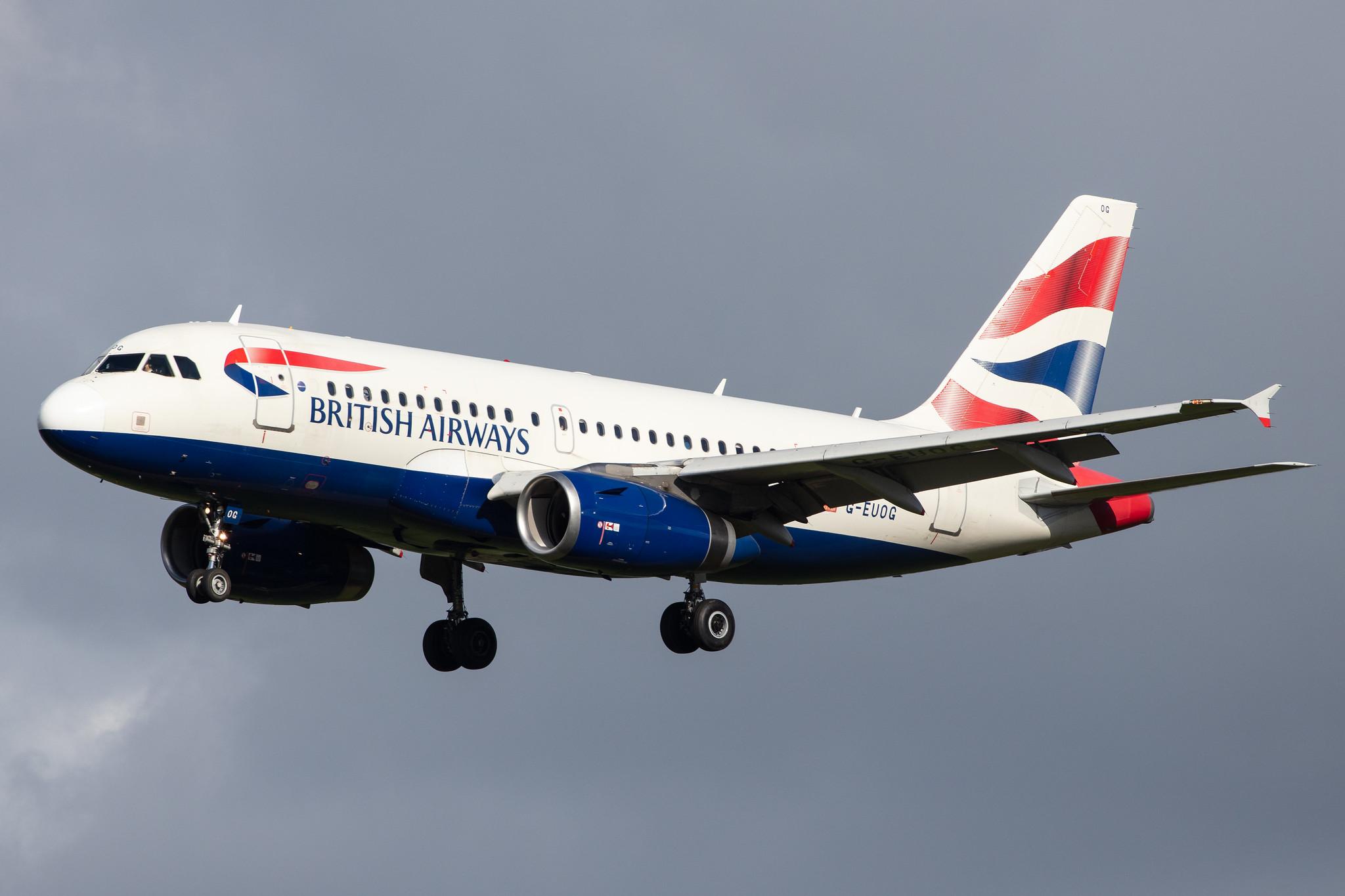 Amsterdam Airport Schiphol: British Airways (BA / BAW) |  Airbus A319-131 A319 | G-EUOG | MSN 1594