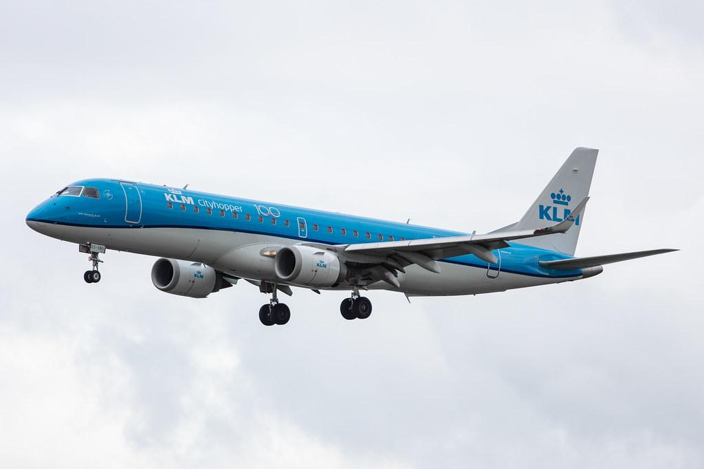 Amsterdam Airport Schiphol: KLM (KL / KLM) | Operator: KLM Cityhopper |  Embraer E190STD E190 | PH-EZS | MSN 19000380
