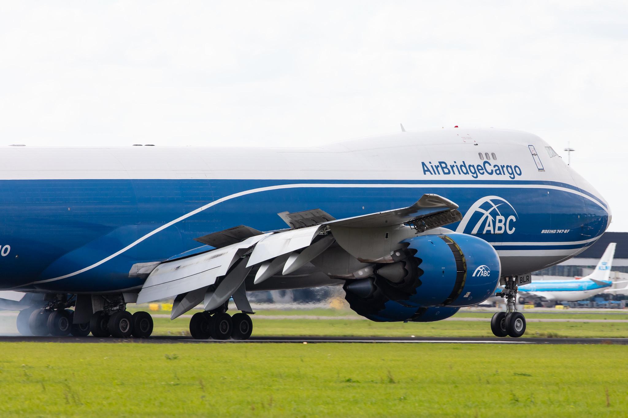 Amsterdam Airport Schiphol: AirBridgeCargo (RU / ABW) | Operator: AirBridgeCargo Airlines |  Boeing 747-8HV(F) B748 | VQ-BLR | MSN 37668