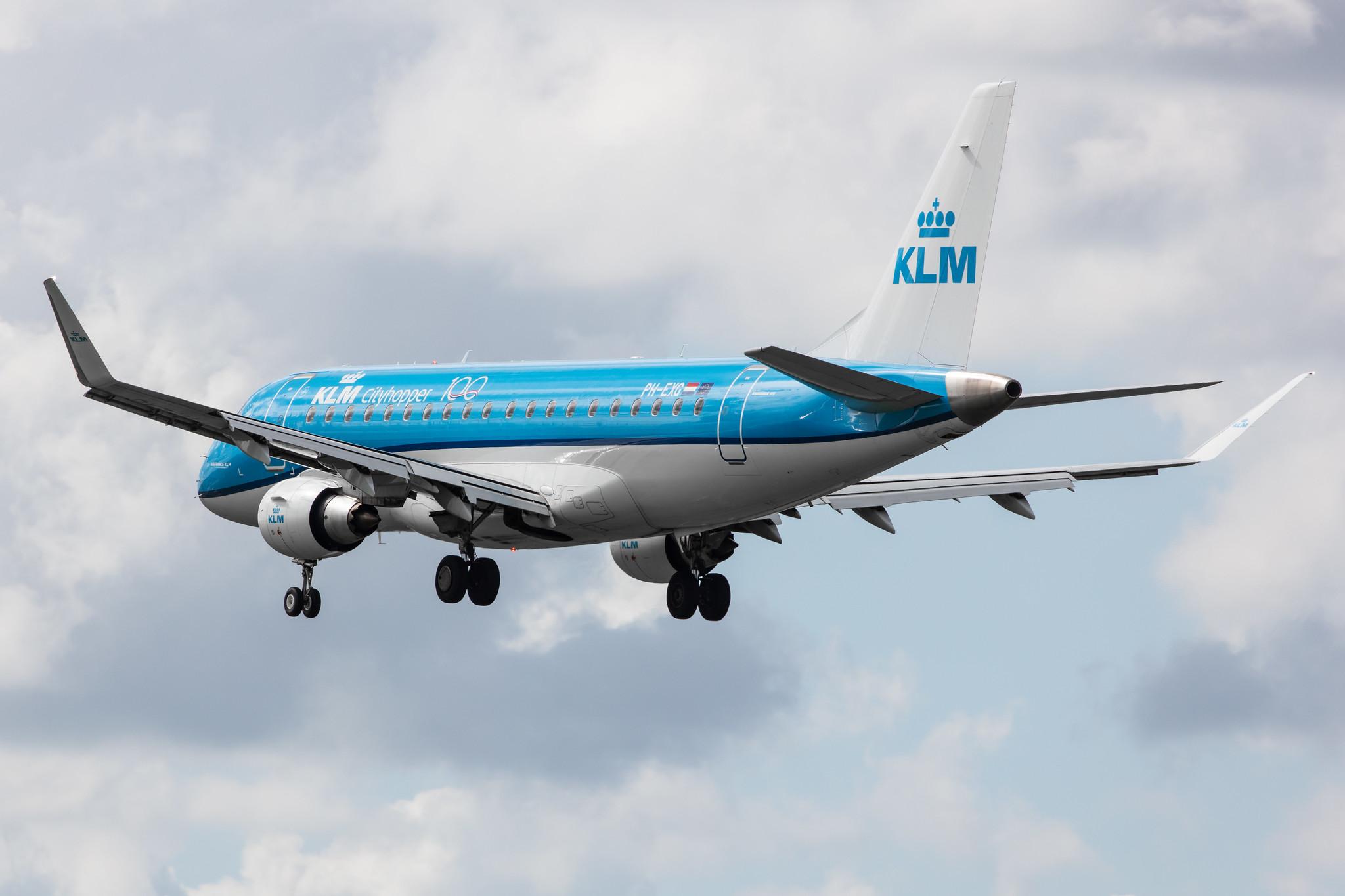 Amsterdam Airport Schiphol: KLM (KL / KLM) | Operator: KLM Cityhopper |  Embraer E175STD E75L | PH-EXG | MSN 17000546