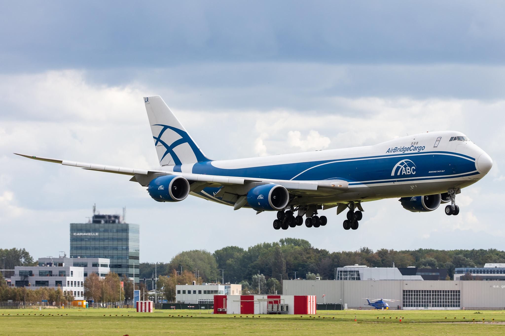 Amsterdam Airport Schiphol: AirBridgeCargo (RU / ABW) | Operator: AirBridgeCargo Airlines |  Boeing 747-8HV(F) B748 | VQ-BLR | MSN 37668