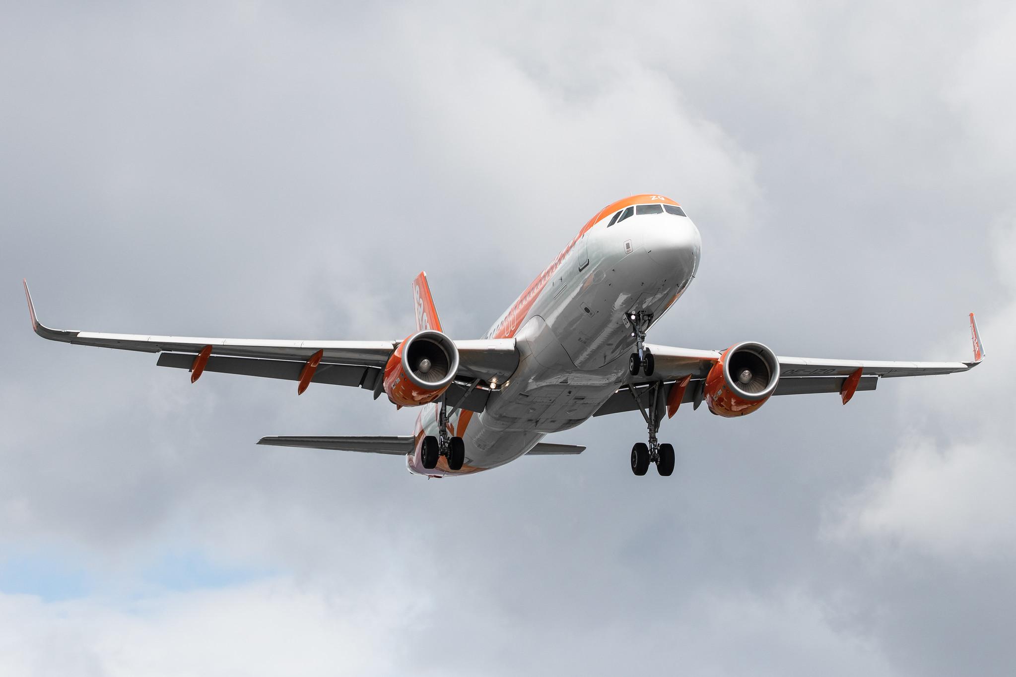 Amsterdam Airport Schiphol: easyJet (U2 / EZY) |  Livery: Berlin Livery | Operator: easyJet Europe |  Airbus A320-214 A320 | OE-IZQ | MSN 6877