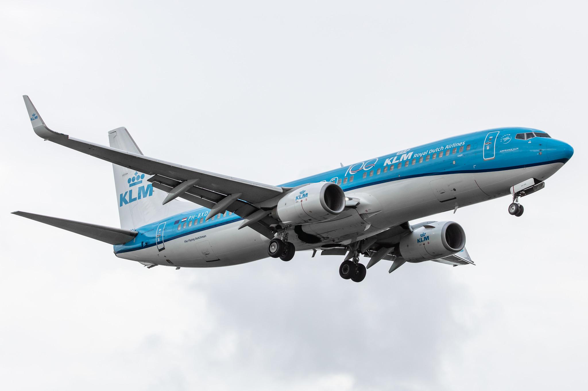 Amsterdam Airport Schiphol: KLM (KL / KLM) |  Boeing 737-8K2 B738 | PH-BXD | MSN 29134