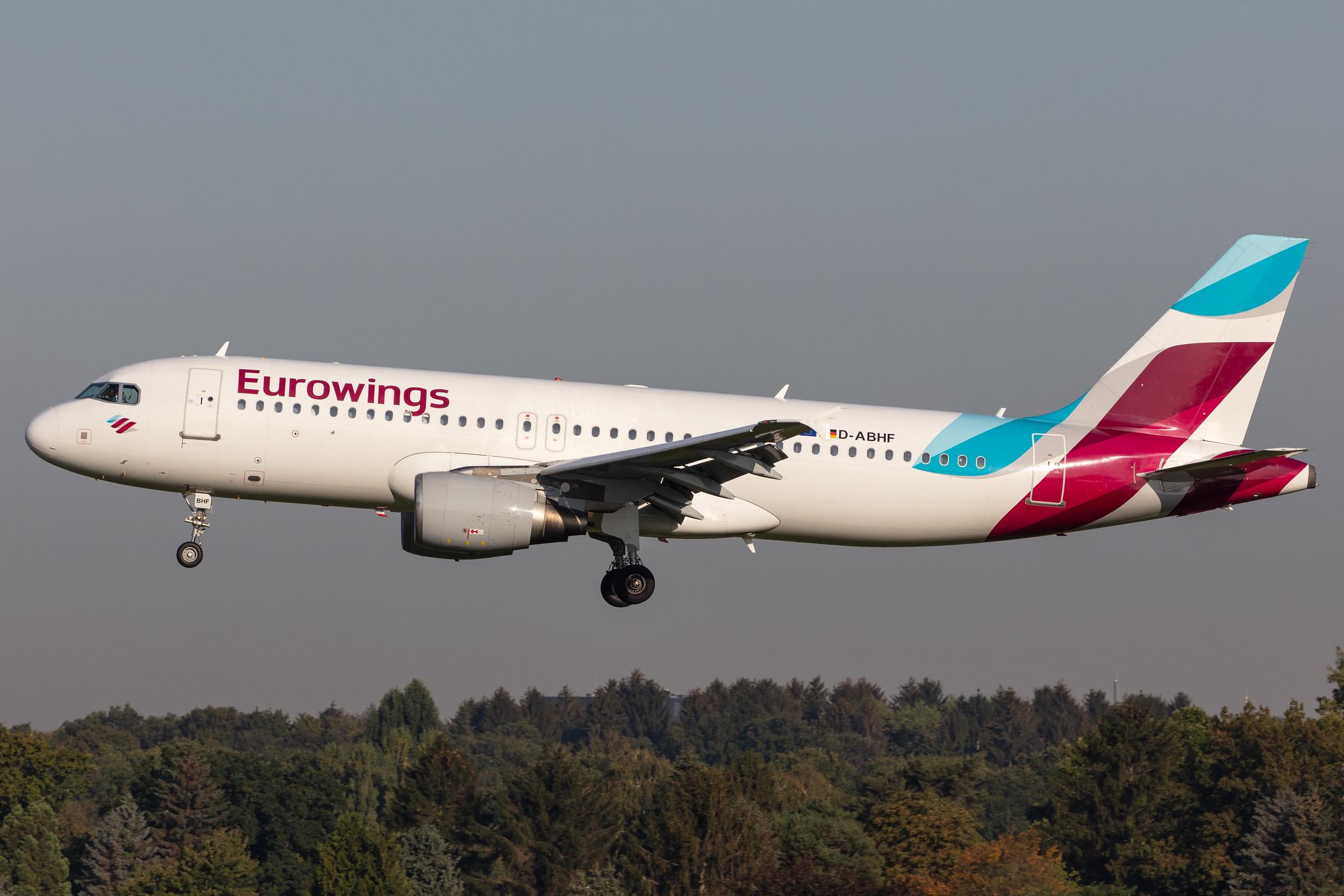 Hamburg Airport: Eurowings (EW / EWG) |  Airbus A320-214 A320 | D-ABHF | MSN 2749