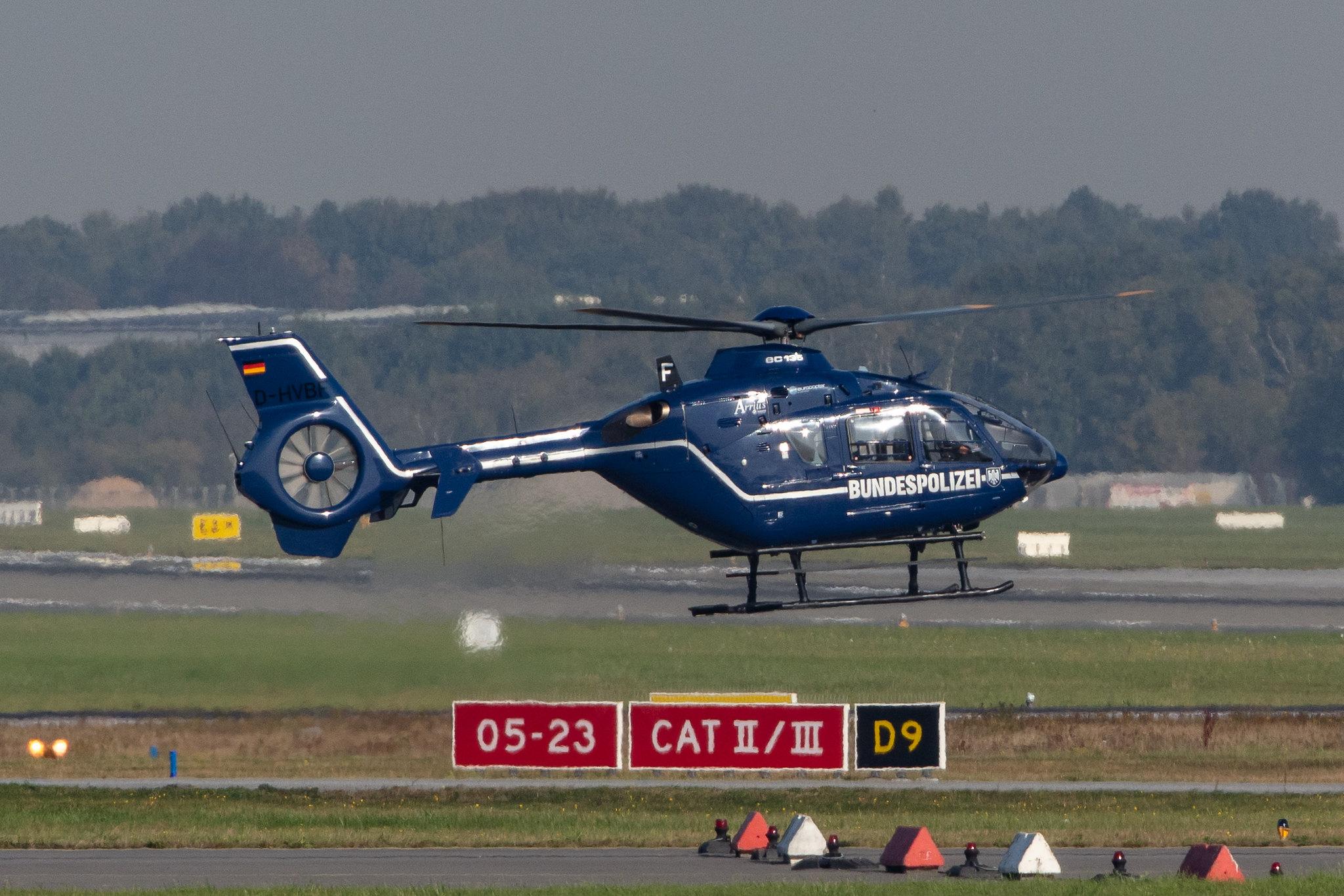 Hamburg Airport: Bundespolizei (Federal Police) |  Airbus Helicopters H135 EC35 | D-HVBF | MSN 0171
