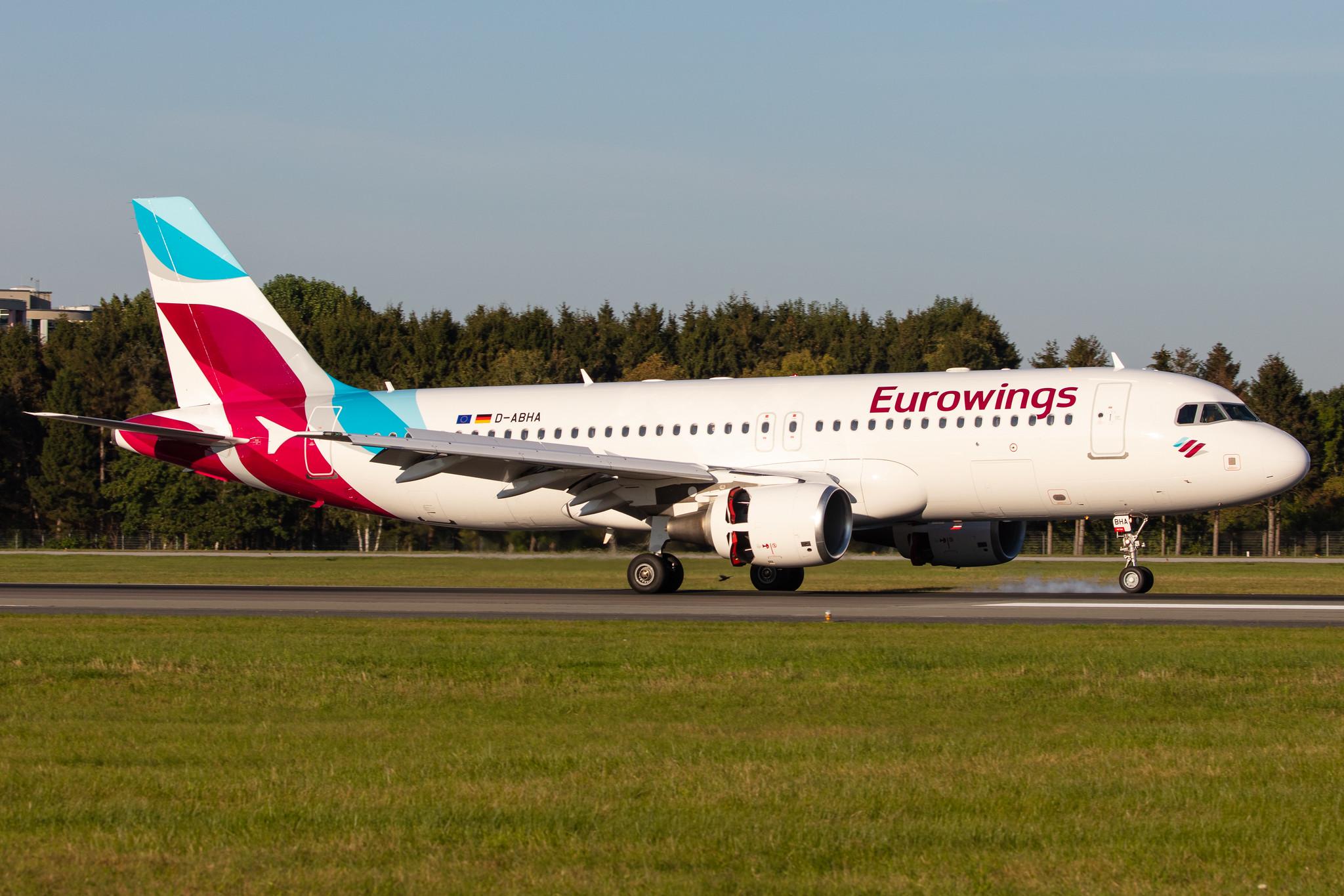 Hamburg Airport: Eurowings (EW / EWG) |  Airbus A320-214 A320 | D-ABHA | MSN 3540