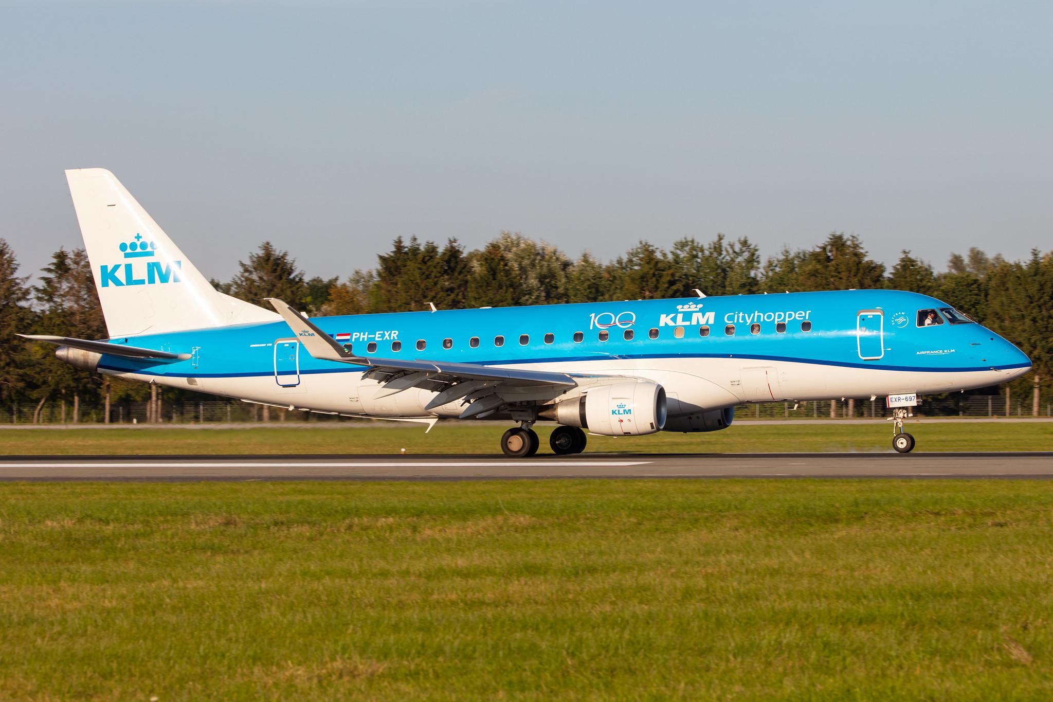 Hamburg Airport: KLM (KL / KLM) | Operator: KLM Cityhopper |  Embraer E175STD E75L | PH-EXR | MSN 17000697