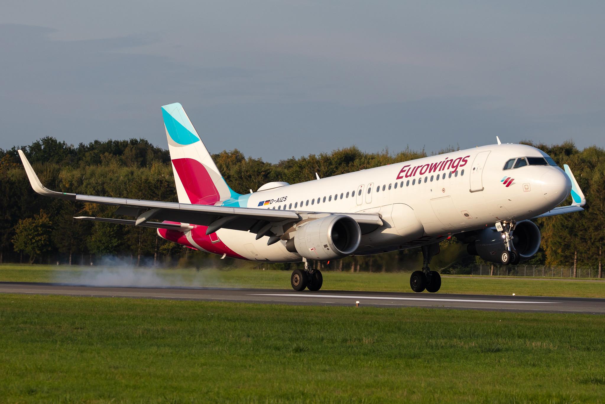 Hamburg Airport: Eurowings (EW / EWG) |  Airbus A320-214 A320 | D-AIZS | MSN 5557