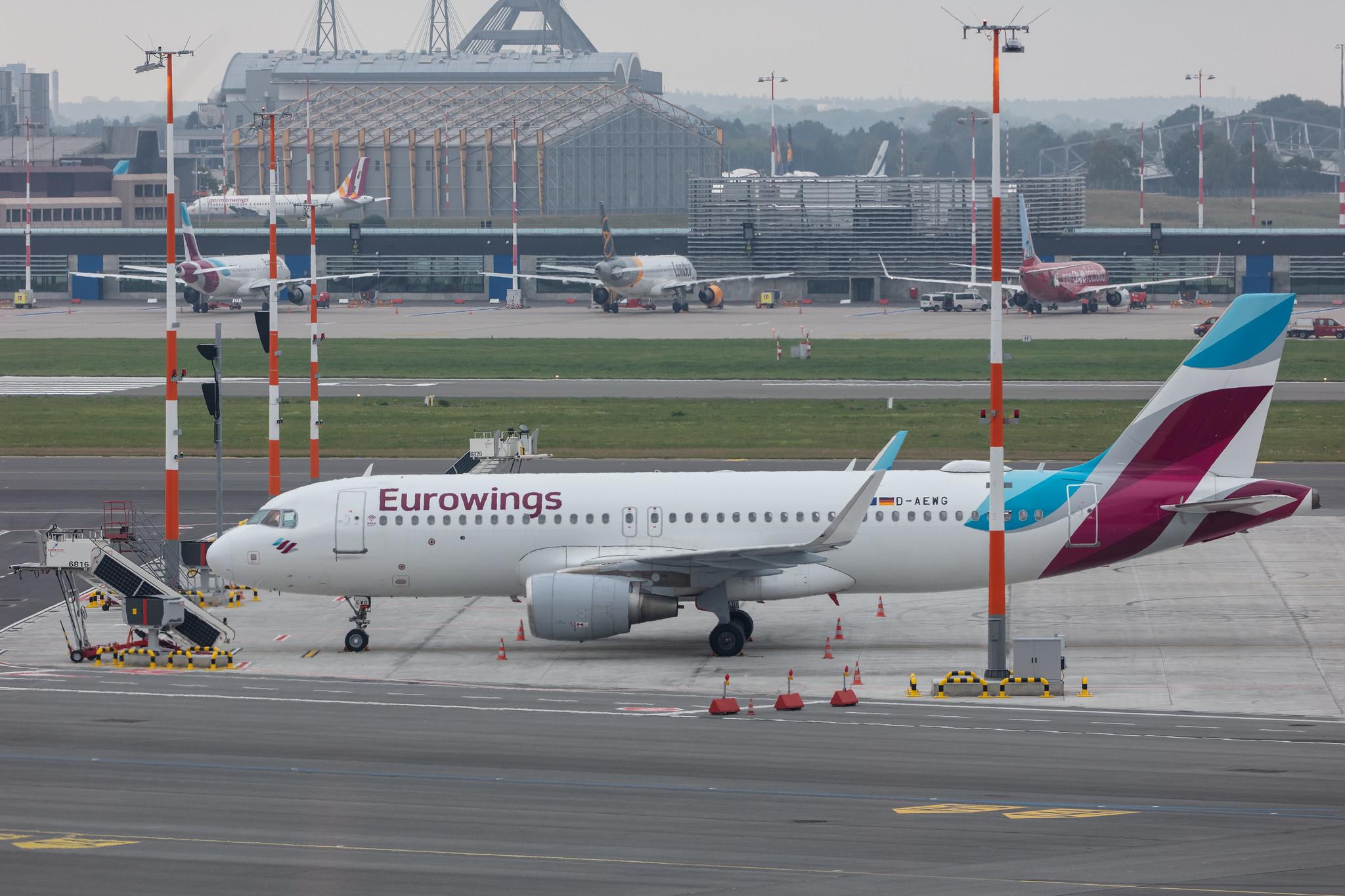 Hamburg Airport: Eurowings (EW / EWG) |  Airbus A320-214 A320 | D-AEWG | MSN 7121