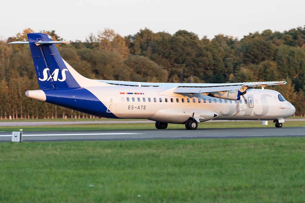 Hamburg Airport: SAS (SK / SAS) | Operator: Xfly |  ATR 72-600 AT76 | ES-ATE | MSN 1120