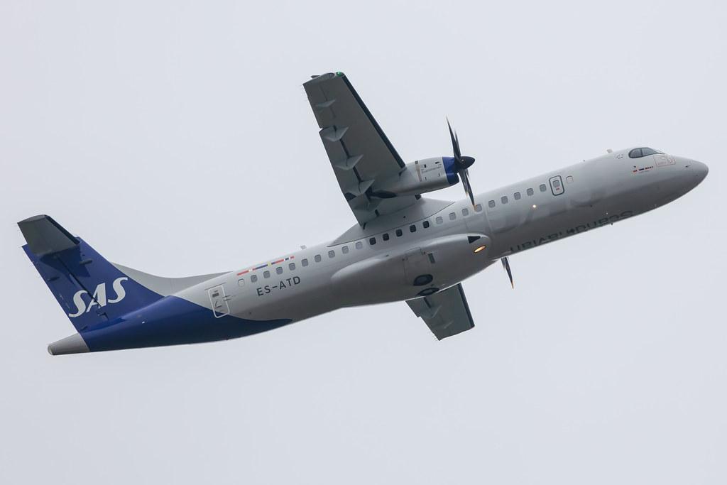 Hamburg Airport: SAS (SK / SAS) | Operator: Xfly |  ATR 72-600 AT76 | ES-ATD | MSN 1165