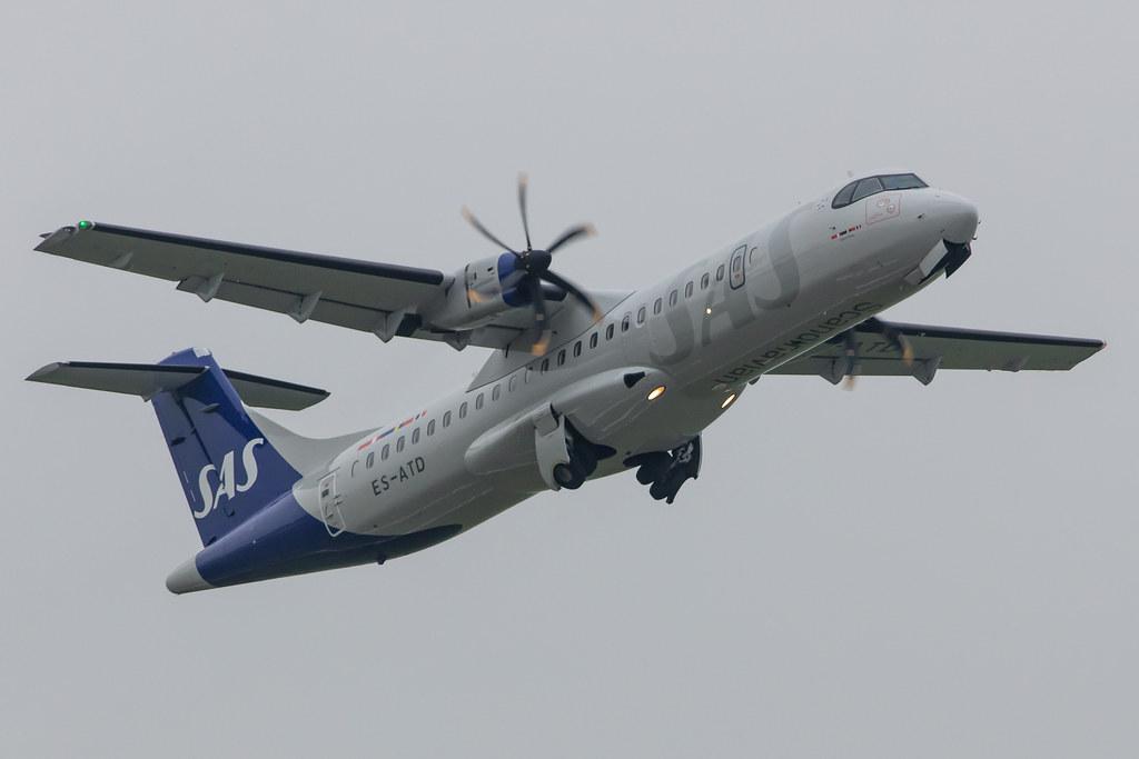 Hamburg Airport: SAS (SK / SAS) | Operator: Xfly |  ATR 72-600 AT76 | ES-ATD | MSN 1165
